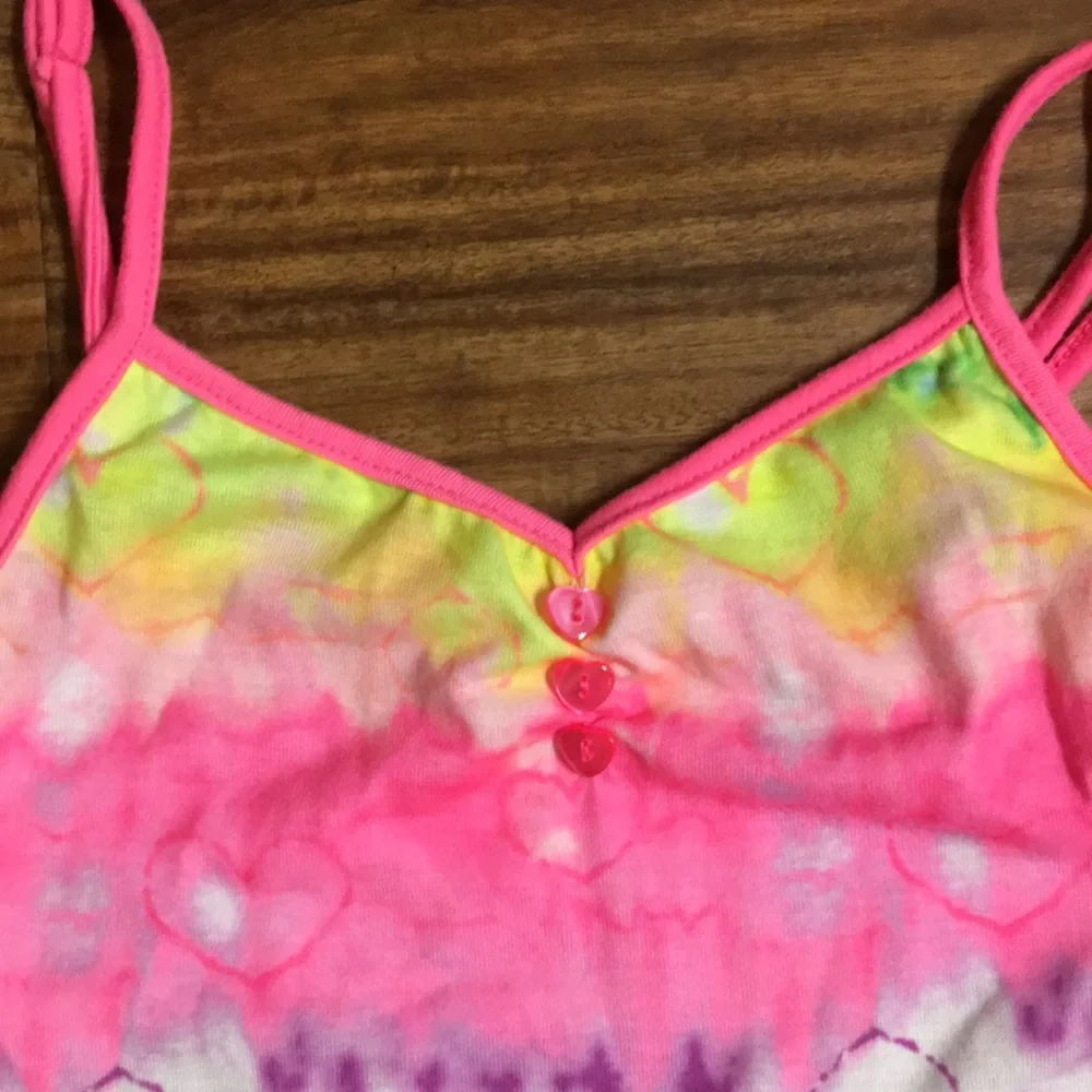 Justice Heart Tie Dyed Pajama Romper
